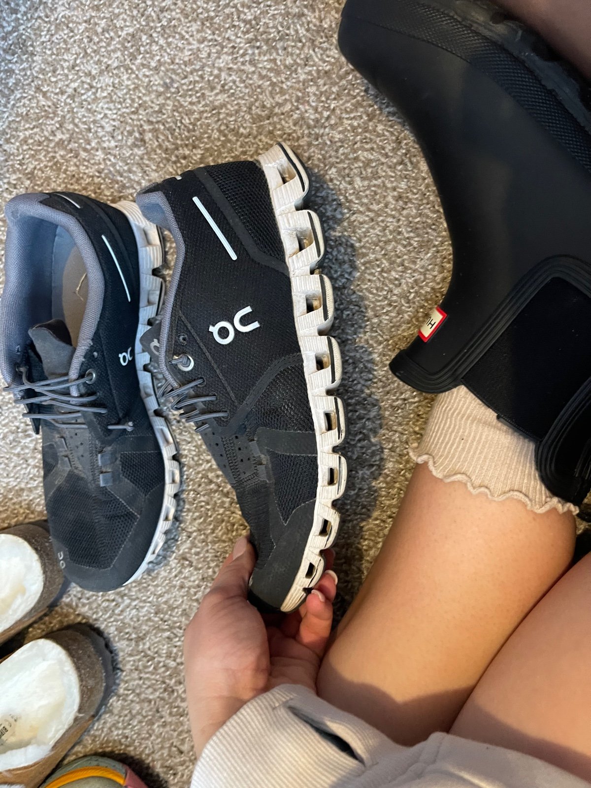 On cloud running shoes