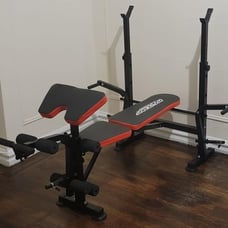 OPPSDECOR Adjustable Weight Bench, Workout Bench Press with Leg Extension