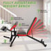 OPPSDECOR Adjustable Weight Bench, Workout Bench Press with Leg Extension