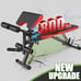OPPSDECOR Adjustable Weight Bench, Workout Bench Press with Leg Extension