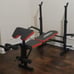 OPPSDECOR Adjustable Weight Bench, Workout Bench Press with Leg Extension