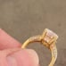 Gold Over Sterling Silver Emerald Cut Large CZ Ring