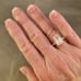 Gold Over Sterling Silver Emerald Cut Large CZ Ring