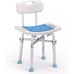 Shower Chair with Back, Heavy Duty OasisSpace 500lb Padded Seat Adjustable