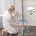 Shower Chair with Back, Heavy Duty OasisSpace 500lb Padded Seat Adjustable