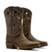 Men's Hybrid Roughstock Antler Leather Cowboy Western Boots - Brown Size 8.5