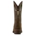 Men's Hybrid Roughstock Antler Leather Cowboy Western Boots - Brown Size 8.5