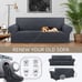 1/2/3 Seater Slipcover Solid Color Sofa Covers Stretch Couch Furniture Protector