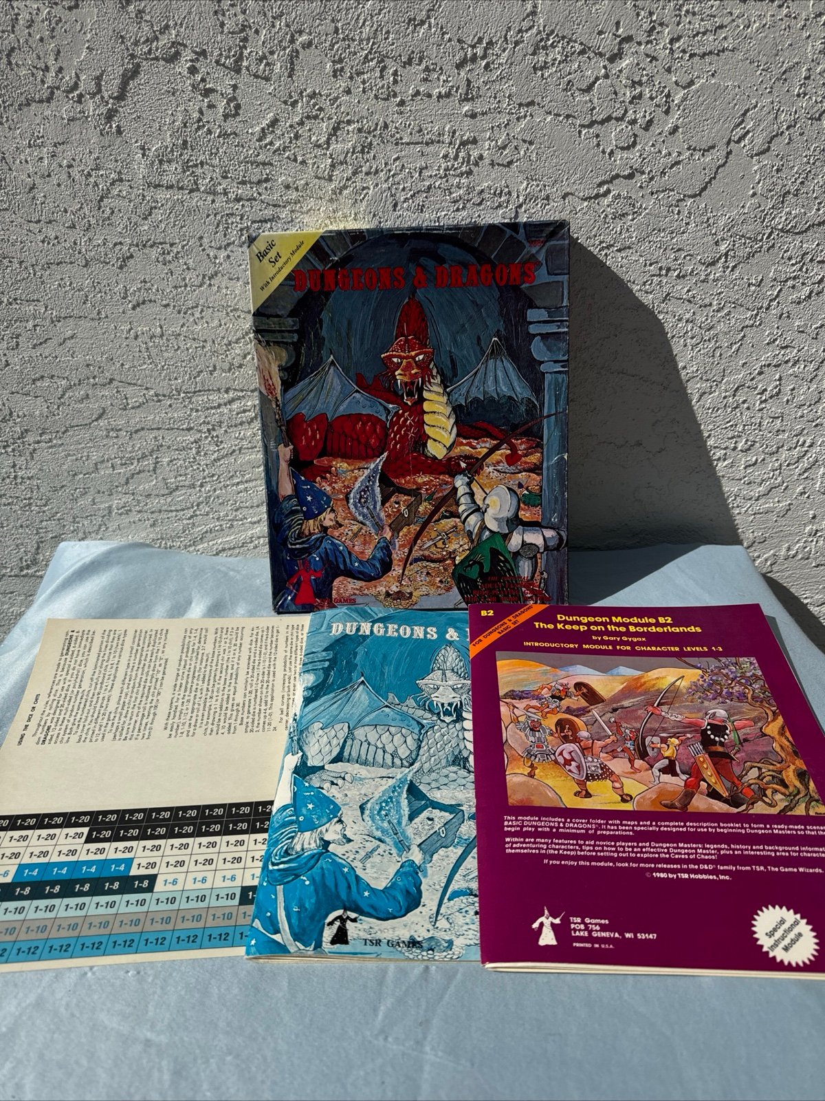 Dungeons & Dragons TSR 1001 Dec 1979 3rd Edition B2 2001 D&D Eric Holmes Gygax