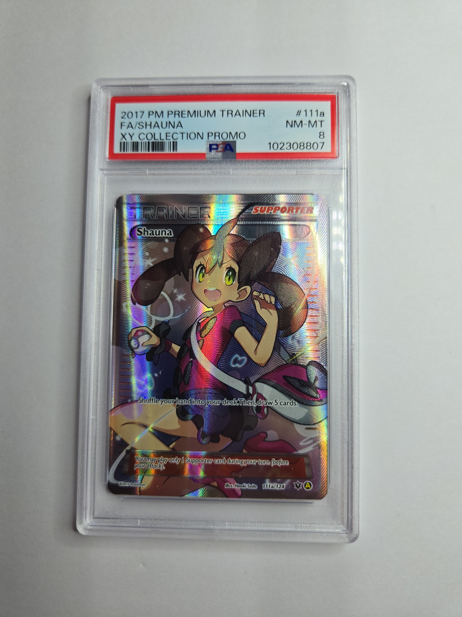 pokemon psa 8 #111a Shauna Full Art XY Promo