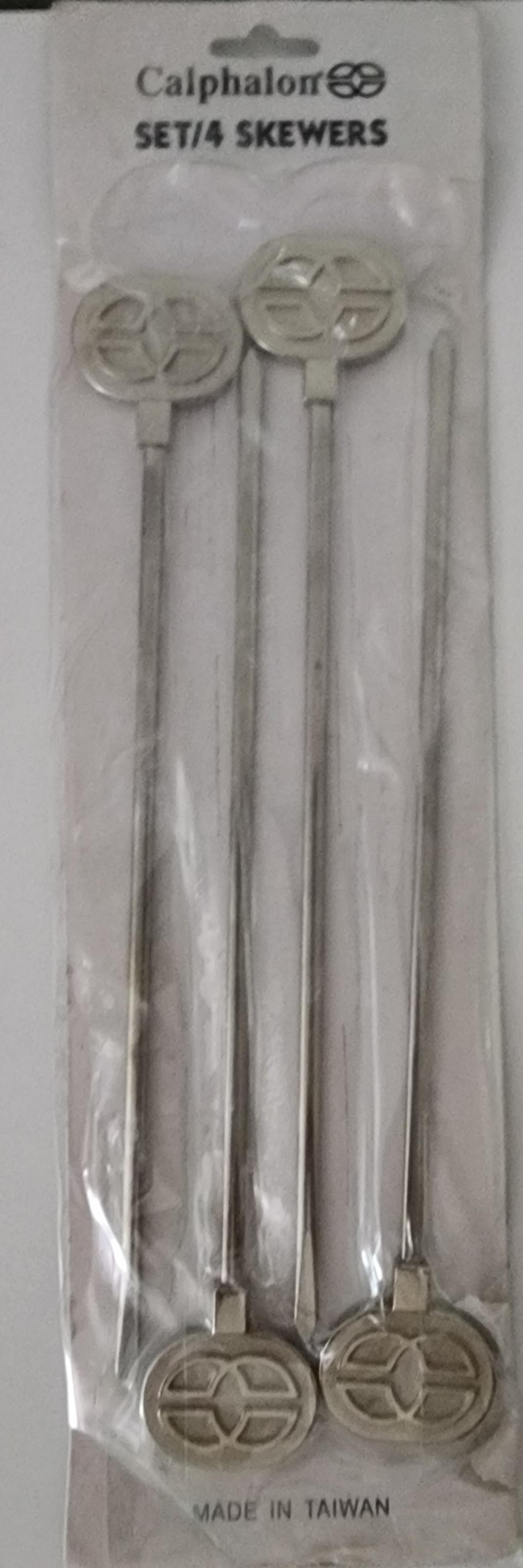 Calphalon stainless steel metal kabobs barbecue skewers New