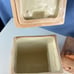 Vintage ceramic Pueblo Dwelling Canister 6 Pc Set Southwestern Style