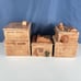 Vintage ceramic Pueblo Dwelling Canister 6 Pc Set Southwestern Style