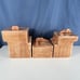 Vintage ceramic Pueblo Dwelling Canister 6 Pc Set Southwestern Style