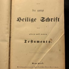 Antique Bible from Germany circa 1896