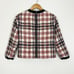 Bouclé Knit Plaid Top