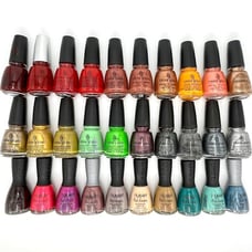 Lot of 30 China Glaze & Nubar Nail Polishes Bundle