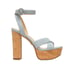 VERONICA BEARD Lalana blue Denim Strappy Platform Sandals size 8.5