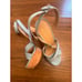 VERONICA BEARD Lalana blue Denim Strappy Platform Sandals size 8.5