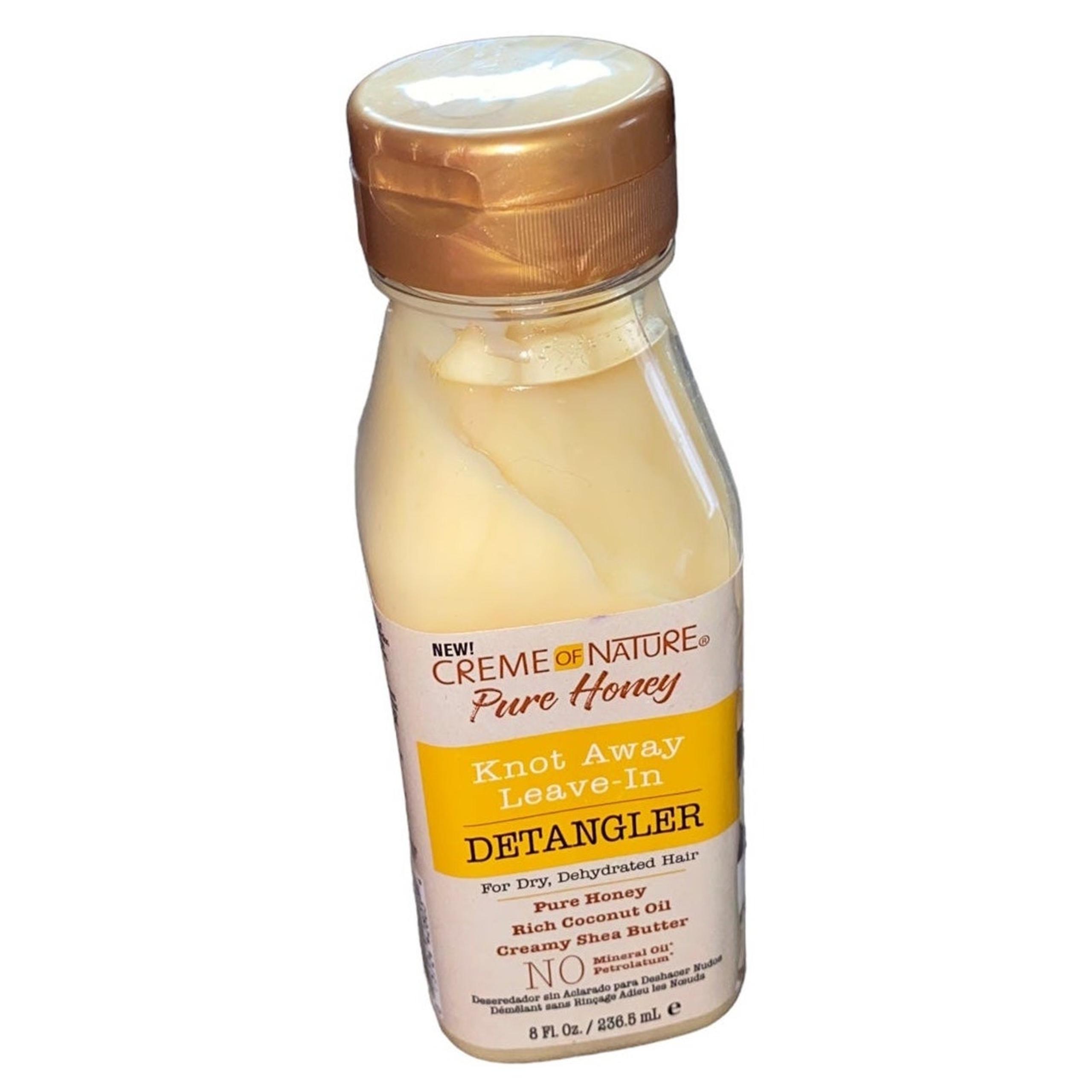 CREME OF NATURE PURE HONEY KNOT AWAY LEAVE-IN DETANGLER 8 OZ New
