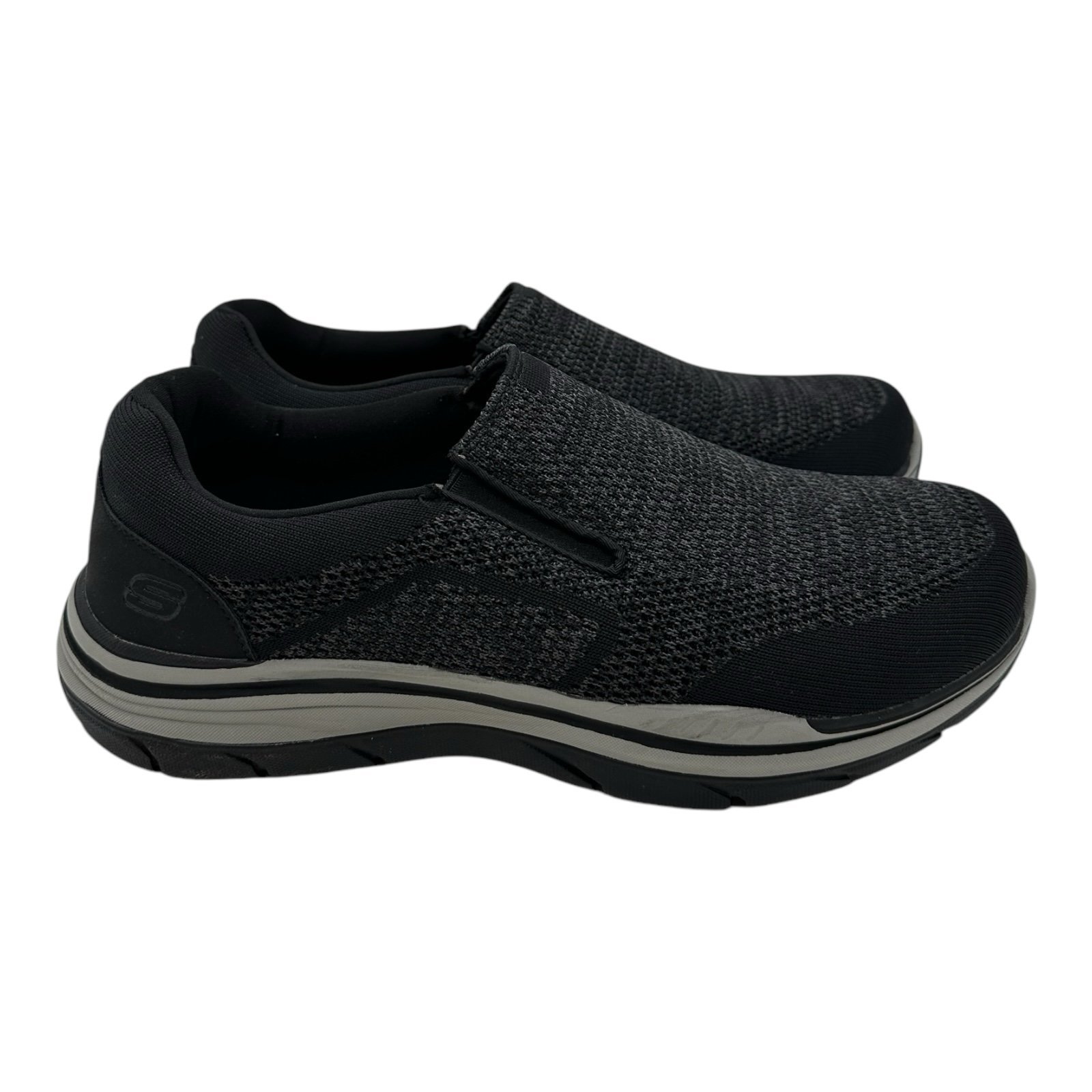 Skechers Expected 2.0 Arago Shoes Men's Sz 11.5 Black Slip-On Relaxed Fit 204000