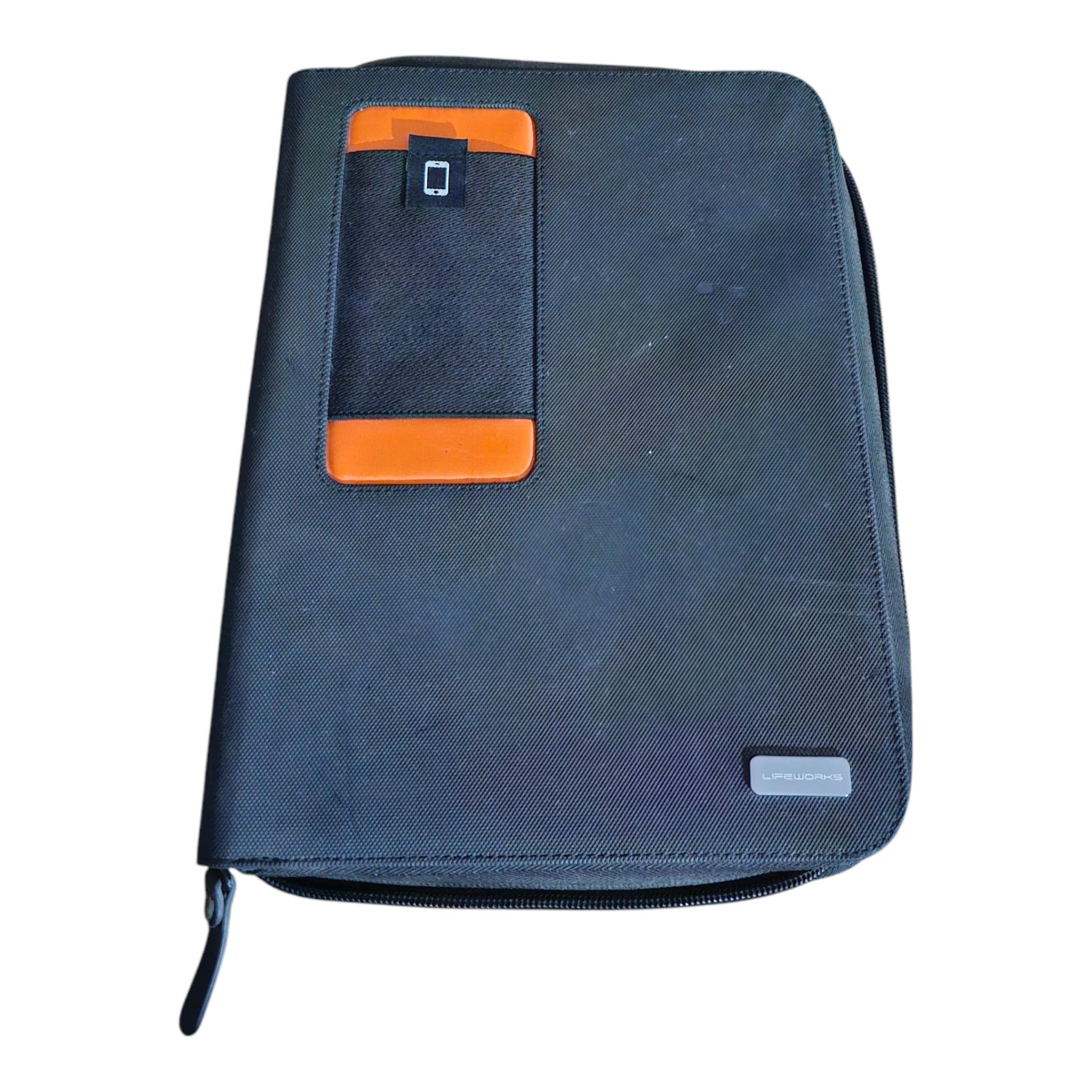 Lifeworks Mobile Workstation Zipper Folio Tablet Case with Notepad Portable