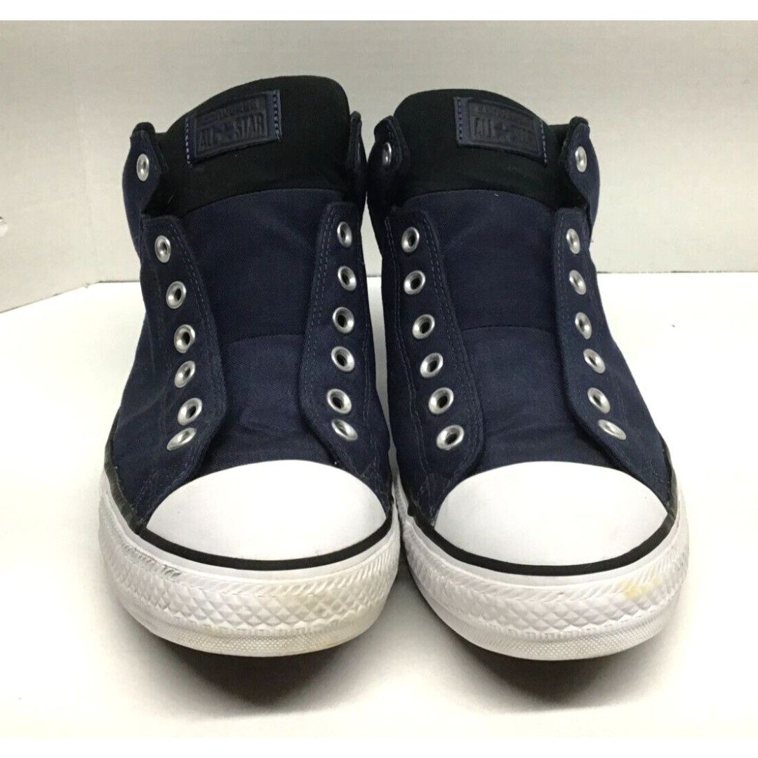 Converse All Star Mens 12 Womens 14 Midnight Navy Padded Tongue Mid Top Sneakers
