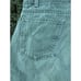 Vintage Levi's 550 Made in USA Orange Tab Green Denim Jean Shorts - Men's 33