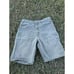 Vintage Levi's 550 Made in USA Orange Tab Green Denim Jean Shorts - Men's 33