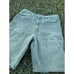 Vintage Levi's 550 Made in USA Orange Tab Green Denim Jean Shorts - Men's 33