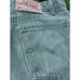 Vintage Levi's 550 Made in USA Orange Tab Green Denim Jean Shorts - Men's 33