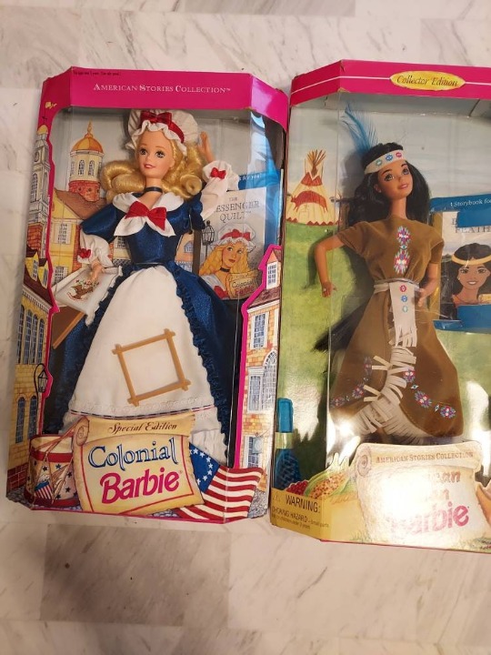 BarbiePair of vintage early American barbies