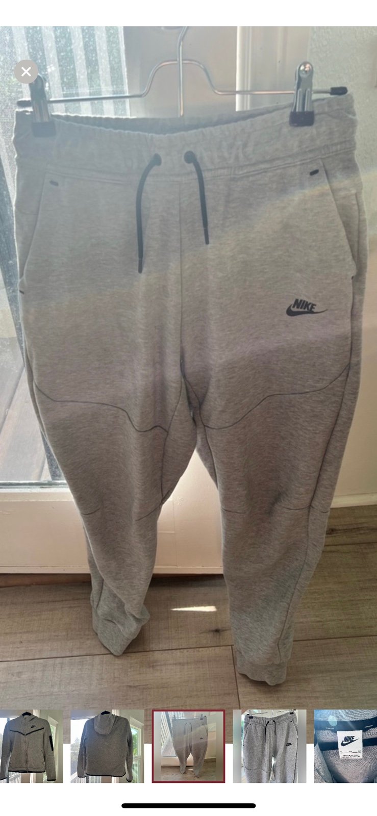 nike tech joggers XL