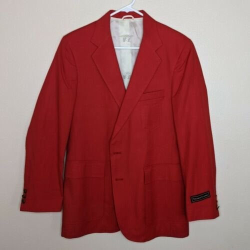 Vintage 1984 US Olympics Red Suit Jacket Blazer Size 40R Levi Strauss Levi's