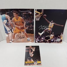 Bill Walton Luke Walton Norm Nixon Autograph Lot Lakers NBA Basketball