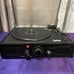 Tyler Portable Turntable TTT602-BK 3-Speed Turntable Cabinet Analog FM Radio