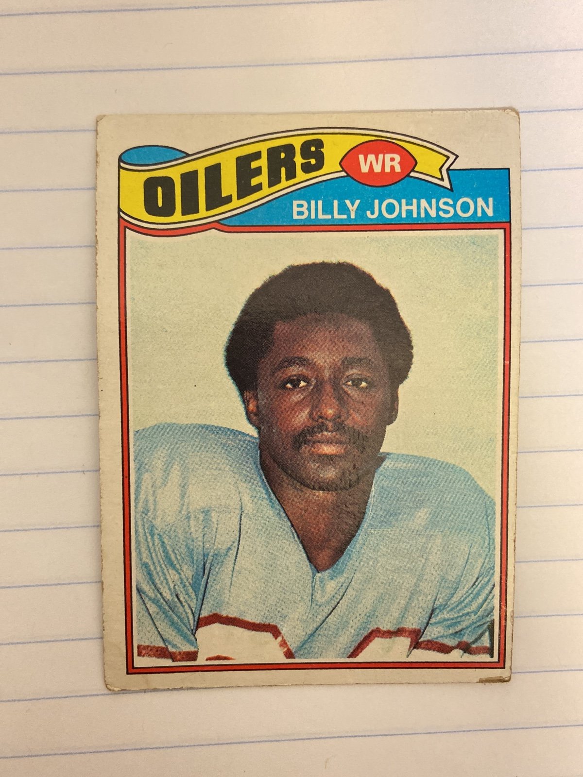 Billy Johnson football card