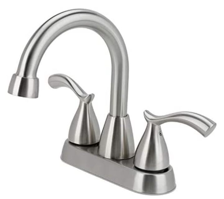 Faucet, 2 Handle Brushed Nickel *NEW!!!