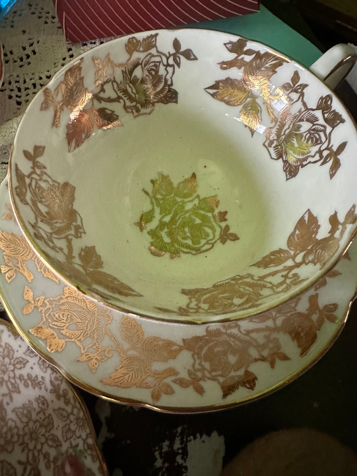 Stanley fine Bone China English Teacup and Saucer