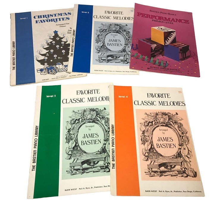 The Bastien Piano Library - level 1-4 - performance books- Vintage Sheet Music