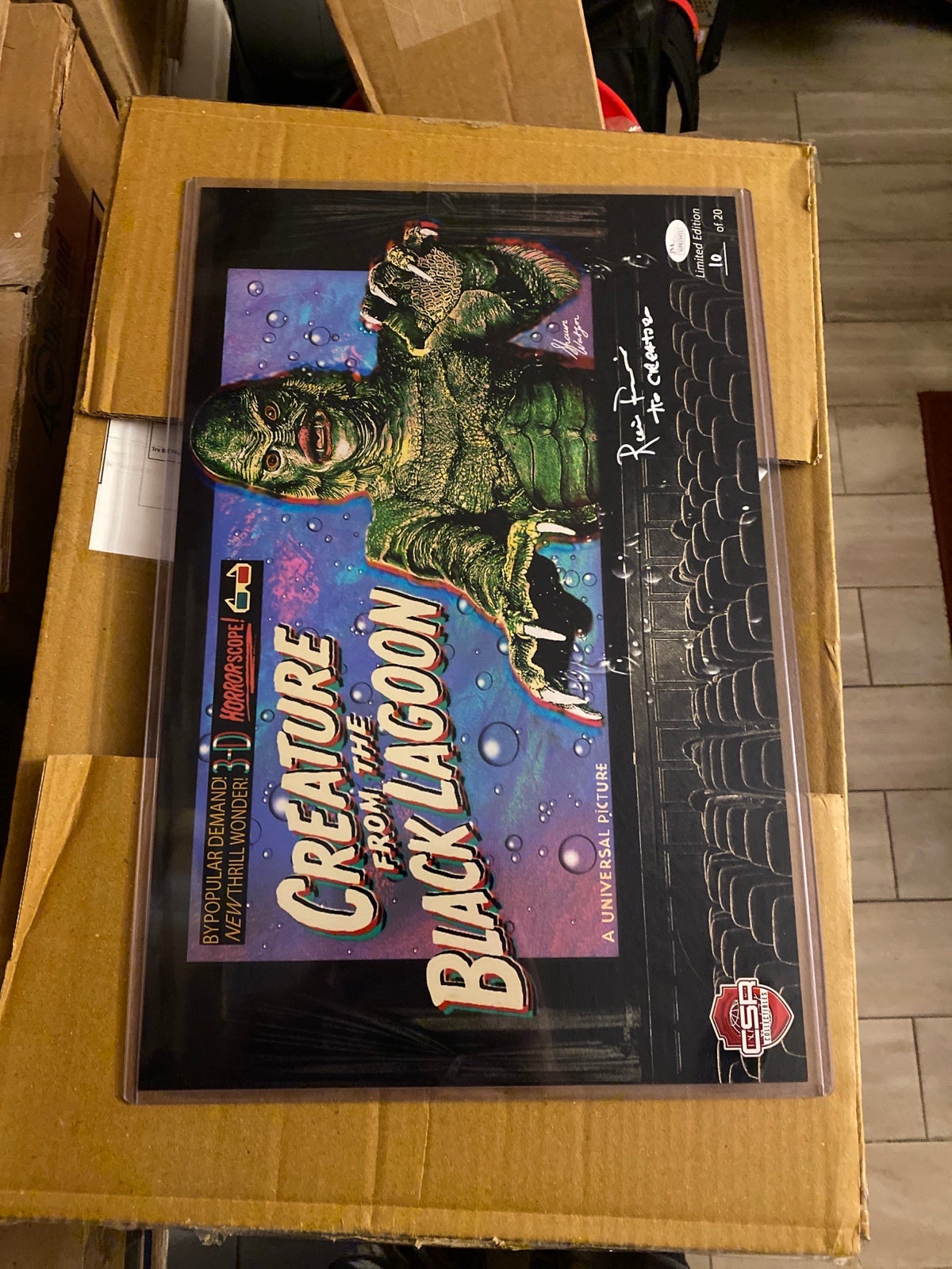 Autographed JSA authenticated Creature from the Black Lagoon Rico Browning