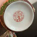 Set of 2 Vintage Moriage Beaded Porcelain Oriental Teaups