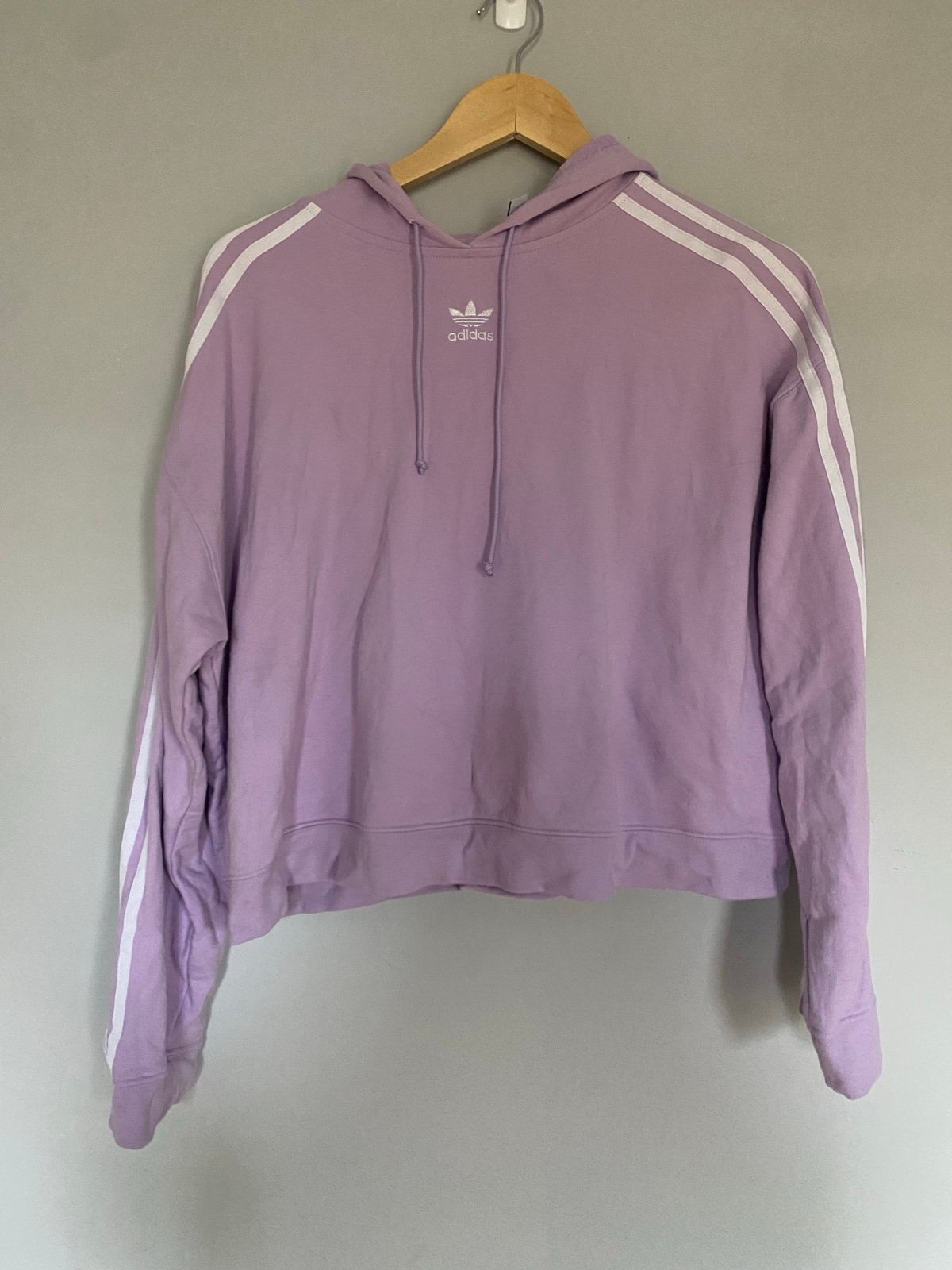 Adidas Purple and White Pullover Size Large in Girls