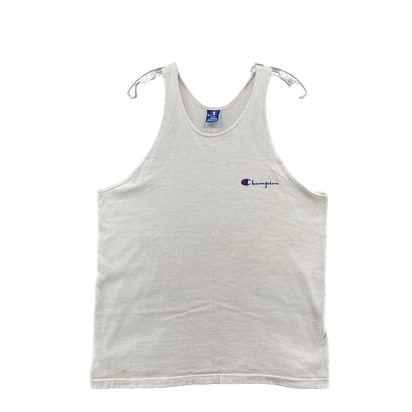 Vintage Champion Tank Top Mens Large Muscle Tee Retro Preppy Sportswear Gym 90's