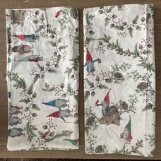 Pottery Barn Festive Gnome Pillow Cover - Red, Green, White