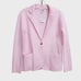 NEW J Crew Factory Schoolboy Sweater Blazer Knit Size XS One Button Blush Pink