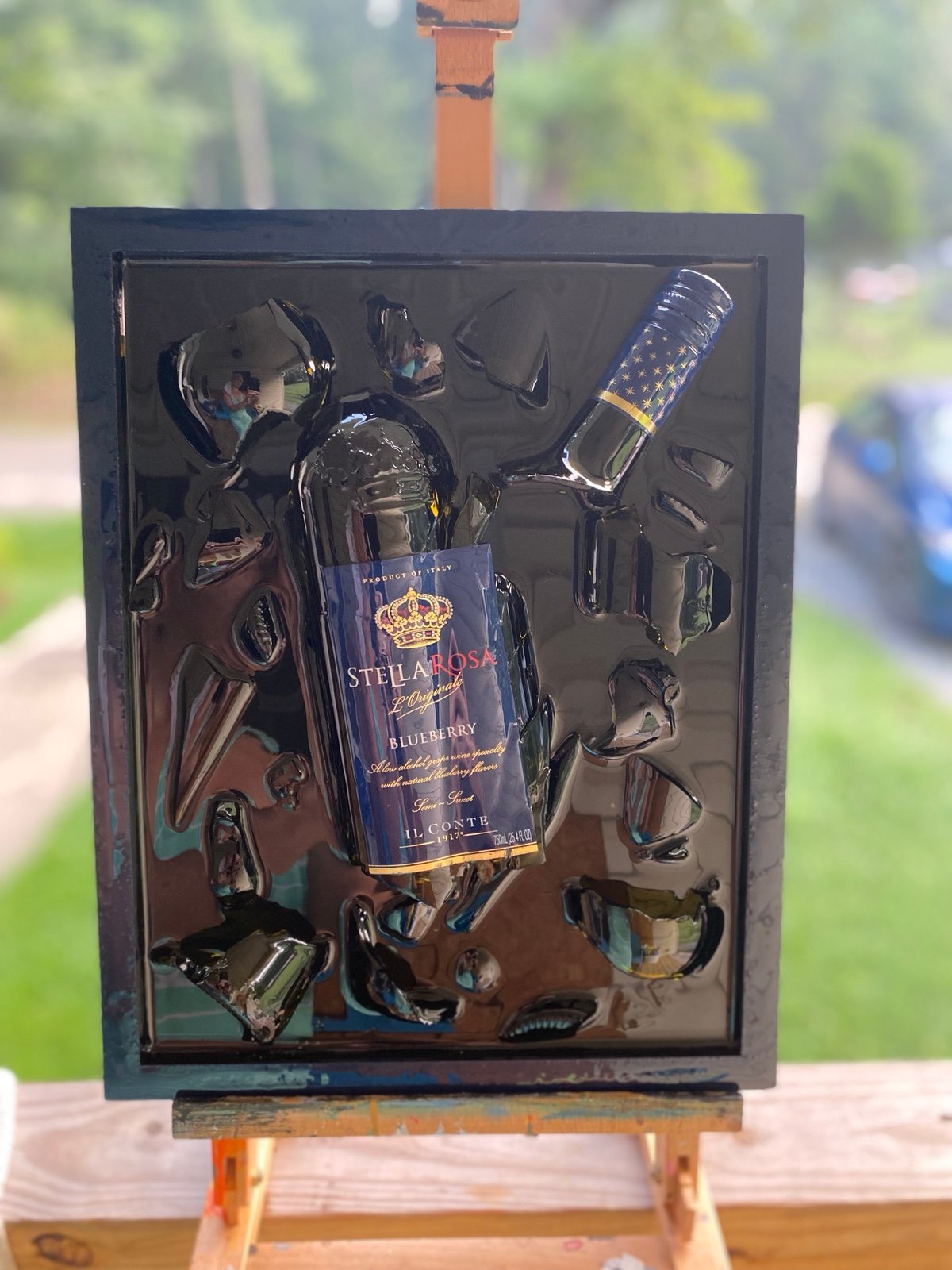 Wine Bottle 3D Home Decor
