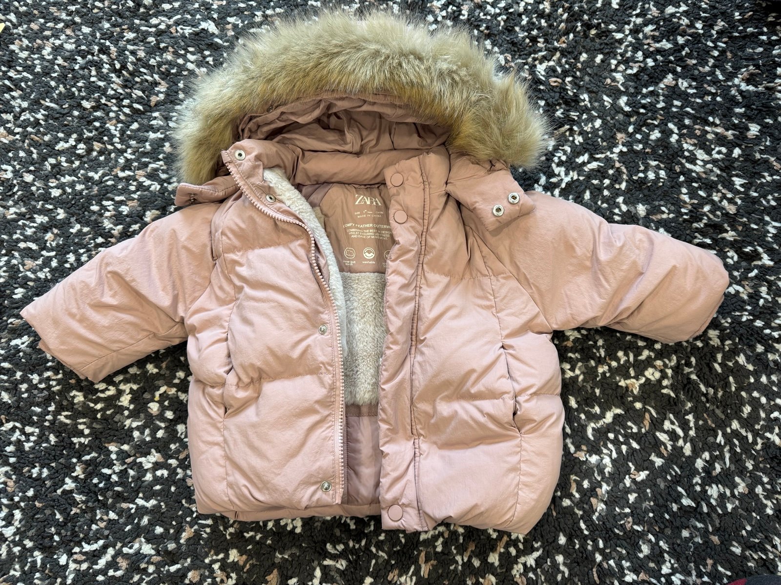 Zara winter down coat