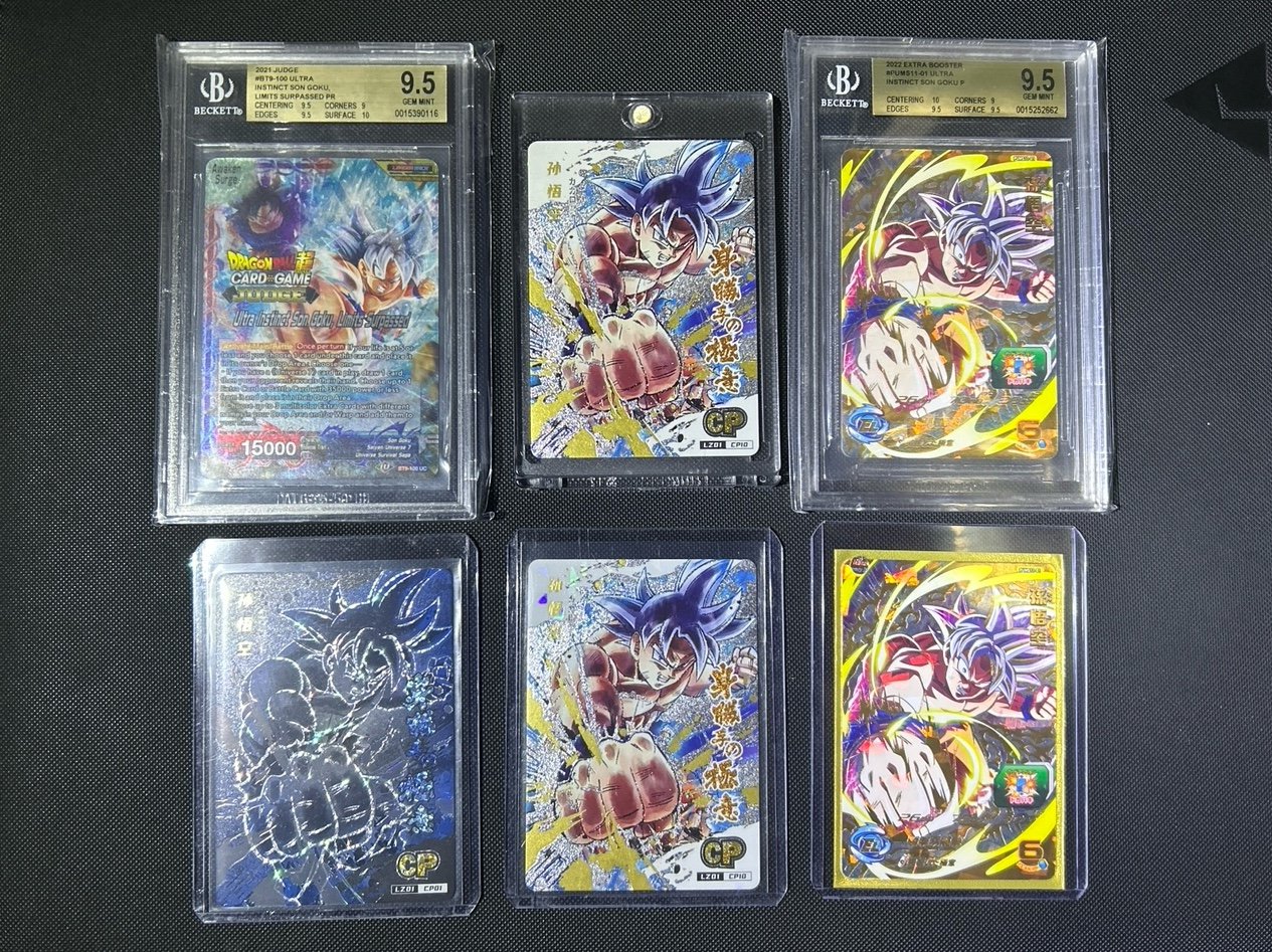 GOKU - Limits Surpassed (Lot of 6) BGS 9.5 x2!!! WOW!!! LOOK!!!
