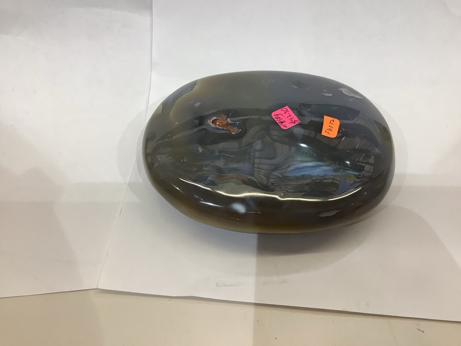 Polished Orca Agate – A Unique Piece of Natural Beauty! - Fb072